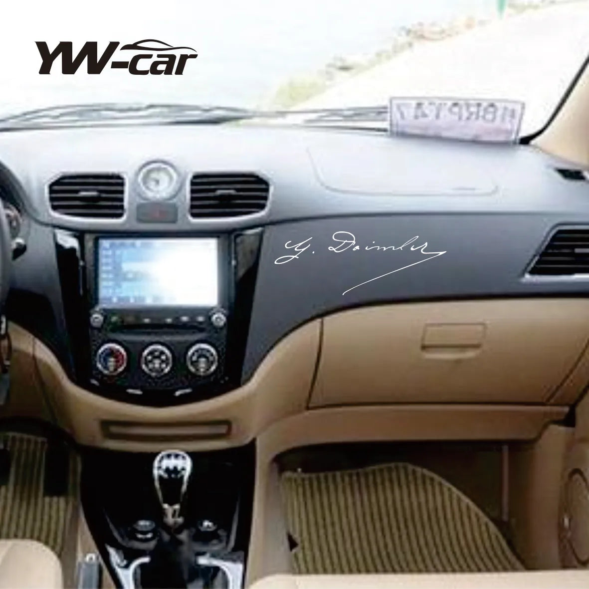 Mercedes Benz Dashboard Sticker Set - 2 Pcs Interior Vinyl Decals for C E S GLS M R A SL V GLC CLA Models