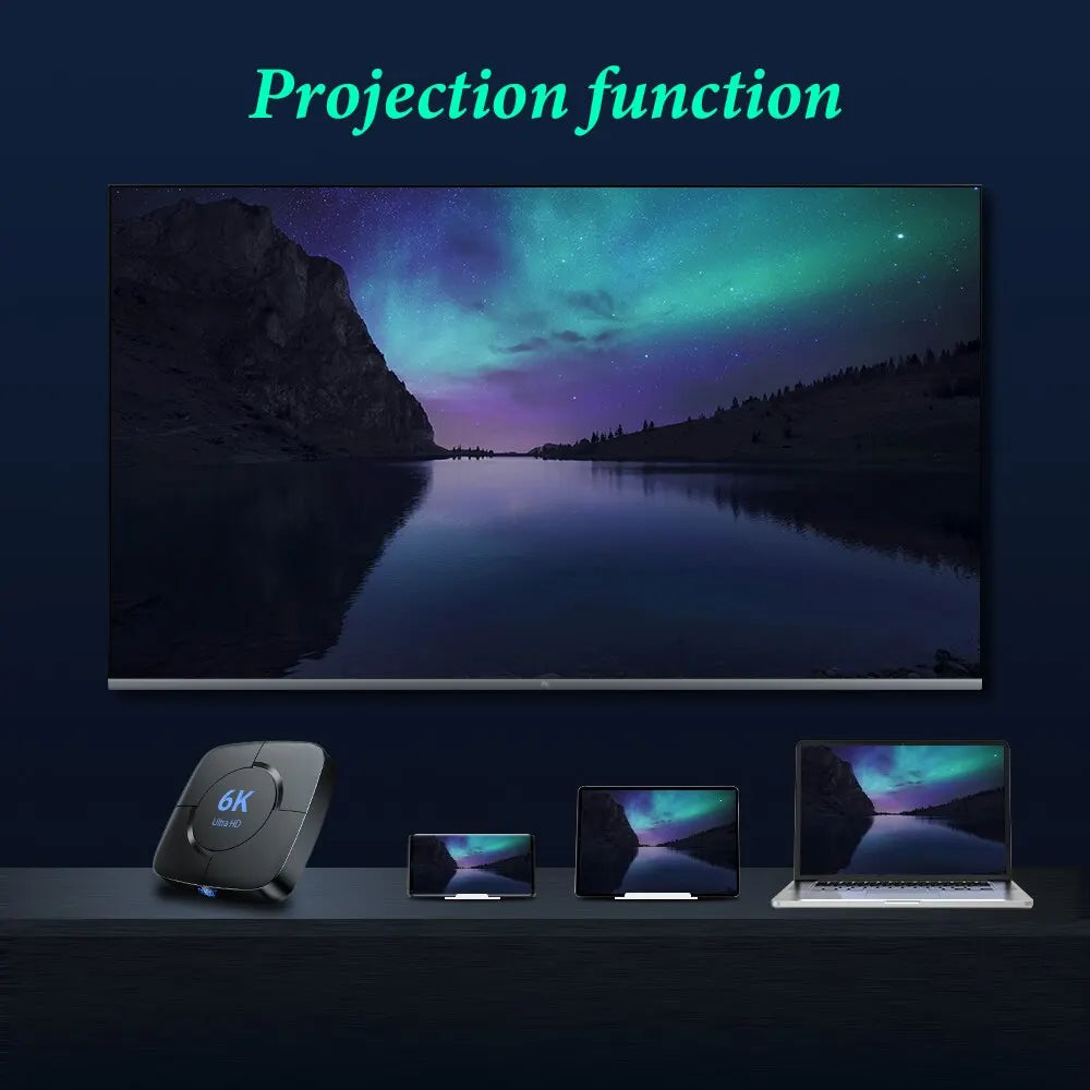HONGTOP Smart TV Box &ndash; Android 12, 6K HDR, 4GB RAM BT