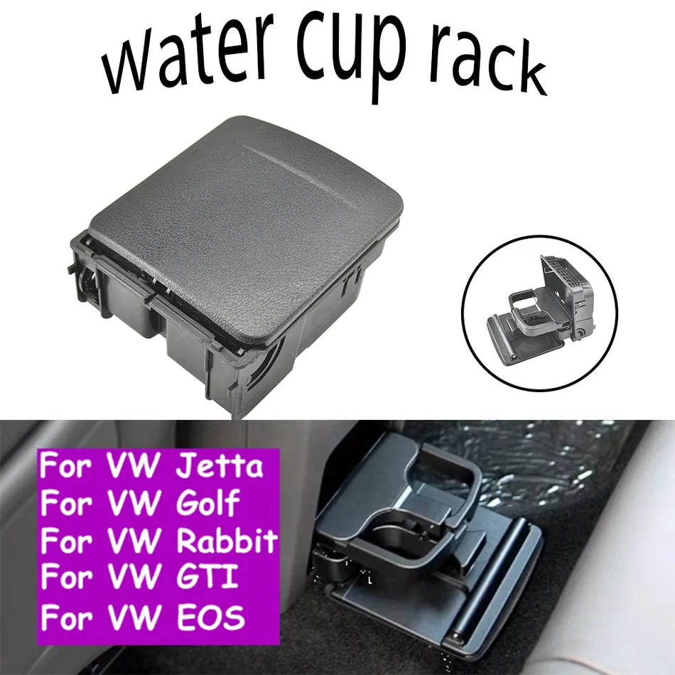 Descansabrazos Trasero de Plástico ABS con Portavasos para VW Golf MK5 Mk6 GTI Rabbit