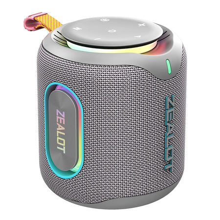 ZEALOT-M1 Bluetooth Speaker &ndash; IPX6 Waterproof Dustproof Grey