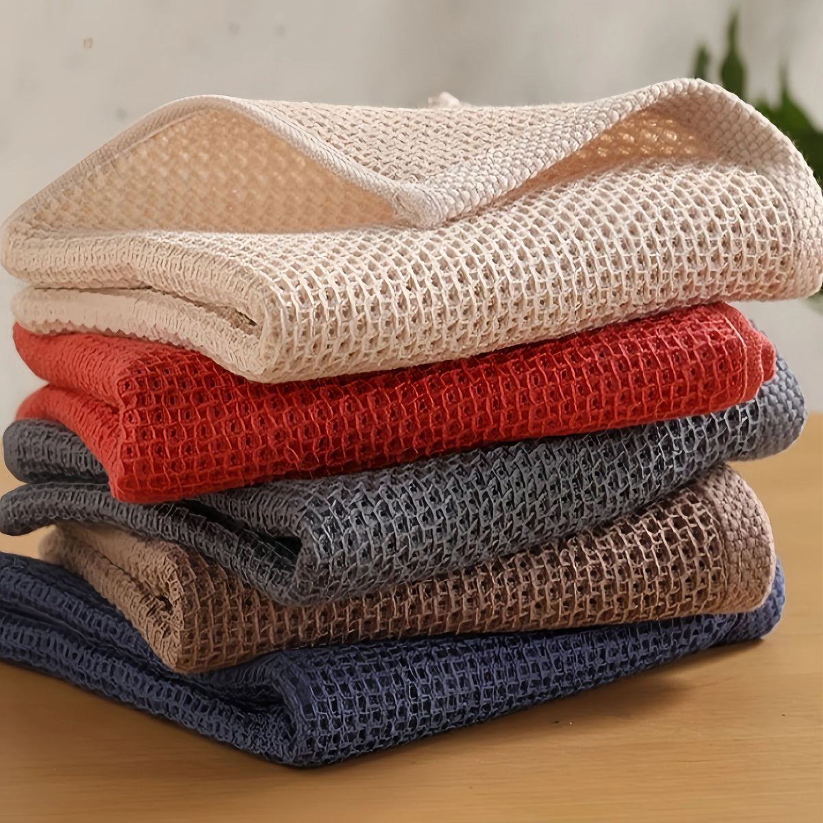 Pure Cotton Rag Towel Set &ndash; Soft Absorbent Quick-Drying Design