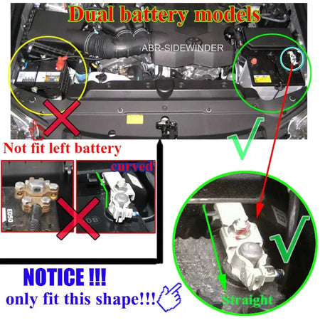 For Toyota 4Runner Lexus GX460 GX J150 2010-2018 Battery Anode Negative Pole Terminal Protector ABS Cover Trim Cap Lid Stickers by InterCyprus Trading Ltd