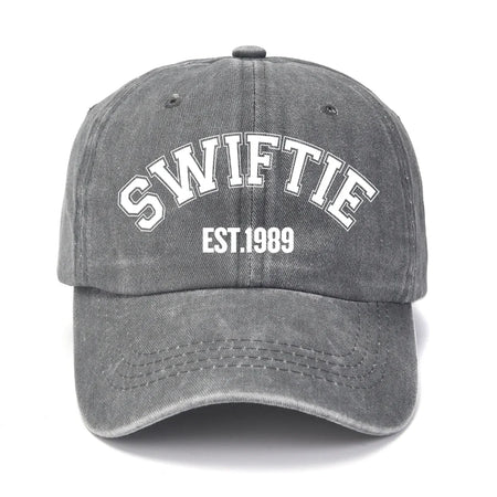 SWIFTIE Pink Letter Print Unisex Baseball Cap grey / Adjustable 55-58cm