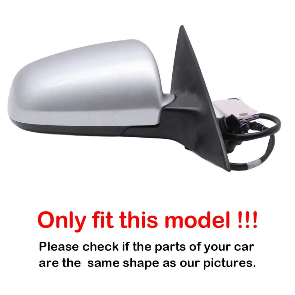 Side Mirror Cover For Audi A3 S3 8P A4 S4 B6 B7 8E 8H A6 S6 C6 4F by InterCyprus Trading Ltd