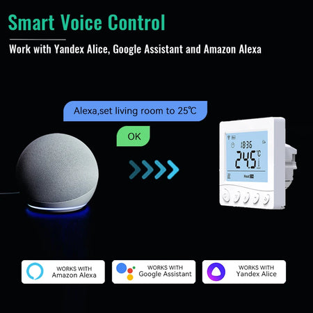 Warm Floor Thermostat WiFi Tuya &ndash; Smart Home Compatible