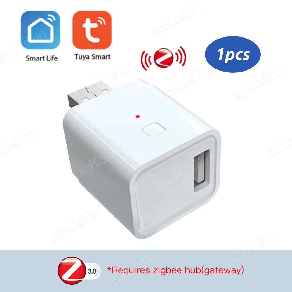 Tuya WiFi/Zigbee Smart USB Adapter with App Control and Voice Assistance zigbee-1USB Port