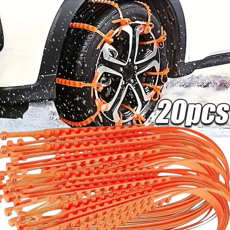 Disposable Anti-Skid Straps for Tires &ndash; Snow Traction