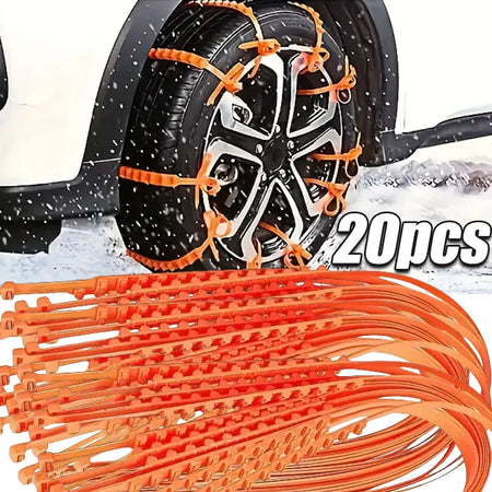 Disposable Anti-Skid Straps for Tires &ndash; Snow Traction