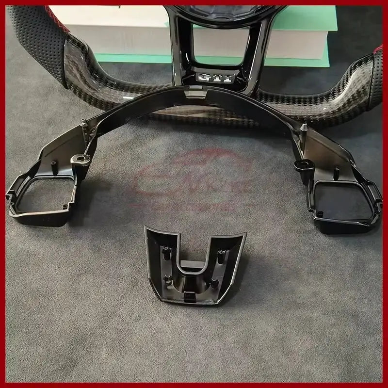 Carbon Fiber Steering Wheel Switch Button Frame for Volkswagen Golf MK6 GTI MF R2 Automobile Decoration Accessory by InterCyprus Trading Ltd