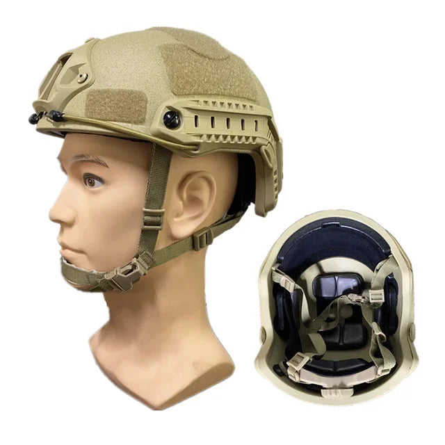 UHMWPE FAST High Cut Ballistic Helmet &ndash; NIJ IIIA Protection Sand color