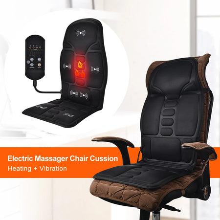 Hailicare Massager Chair Pad - Heated Vibration Therapy
