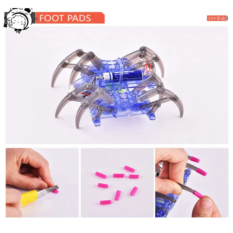 DIY Electric Robot Spider Toy - STEM Educational Kit for Kids' Christmas &amp; Birthday Gifts