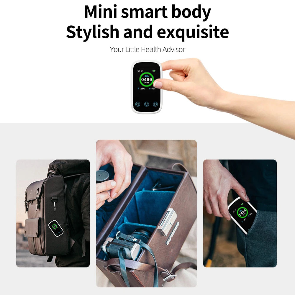 LCD Digital CO2 Detector Mini 3 In 1 &ndash; NDIR Sensor For CO2