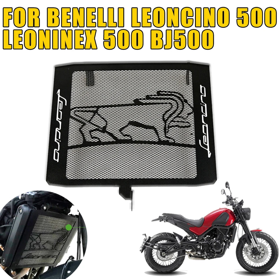 Benelli Leoncino 500 Radyatör Izgarası Koruyucu, BJ500 Motosiklet için Paslanmaz Çelik Koruyucu, Dayanıklı Kalkan