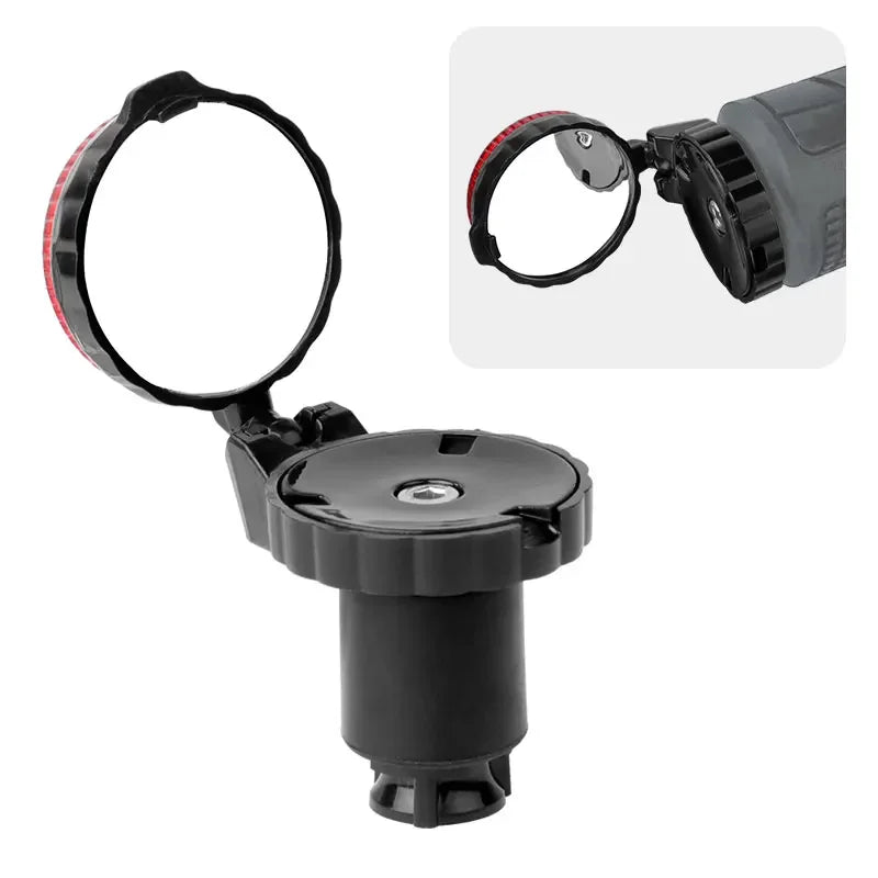 Deemount Bicycle Drop Bar Mirror &ndash; Unbreakable Acrylic Lens for Wide Rear View