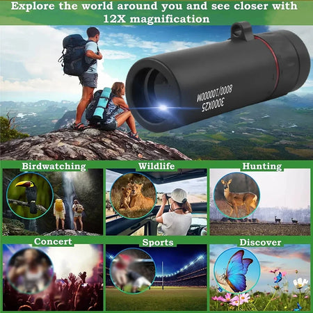 Professional 3000x25 Monocular &ndash; HD Zoom For Outdoors
