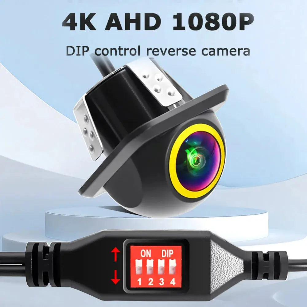 DIP Switch AHD 1080P Car Rear View Camera Starlight Night Vision Waterproof Drill‑mount Backup Parking Camera Support AHD 720P by InterCyprus Trading Ltd