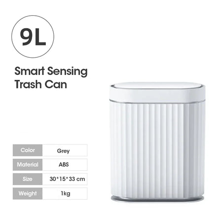 DAISHU Smart Sensor Trash Can 9L Grey / USB Charge