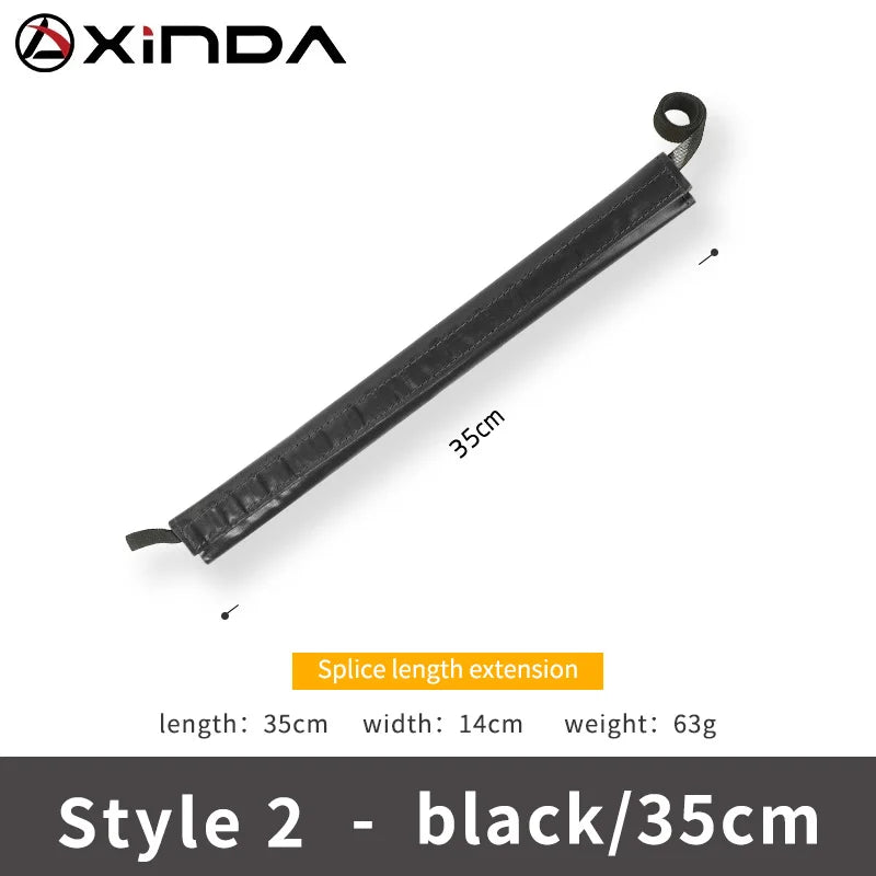 Xinda Climbing Rope Protective Cover - Antiwear Pad Sleeve Double Black 35cm