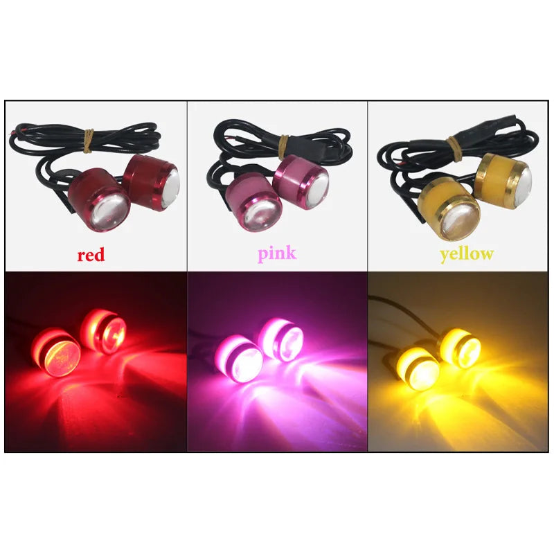 KEVANLY 2X Strobe Motorcycle Eagle Eye Light &ndash; High Visibility LED Warning Signal