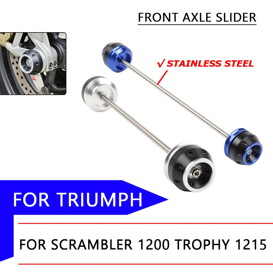 Triumph Scrambler 1200 Front Fork Crash Slider Stainless Steel POM