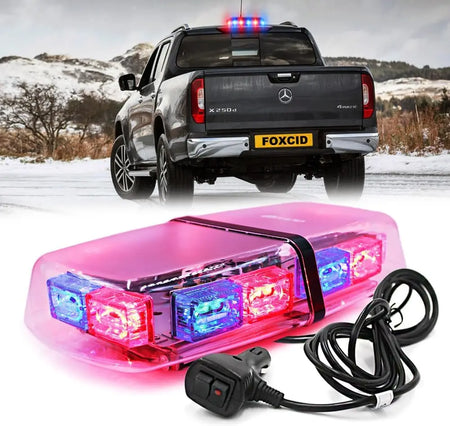 12 Inch 36 LED Emergency Strobe Light Bar &ndash; Magnetic Mount Red and Blue 1