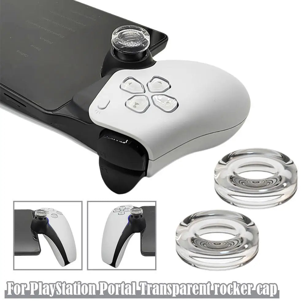 Rocker Cap Set for PlayStation Portal &ndash; Transparent Liquid Silicone Protection