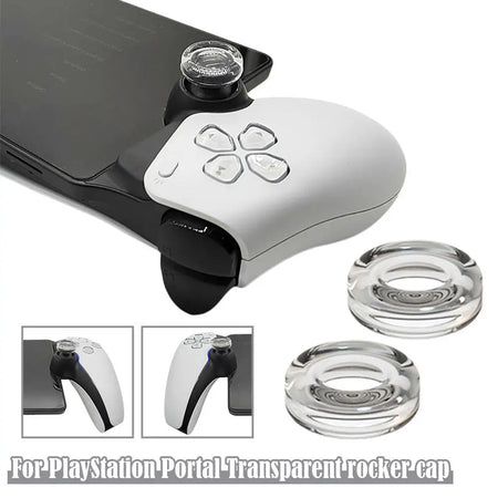 Rocker Cap Set for PlayStation Portal &ndash; Transparent Liquid Silicone Protection