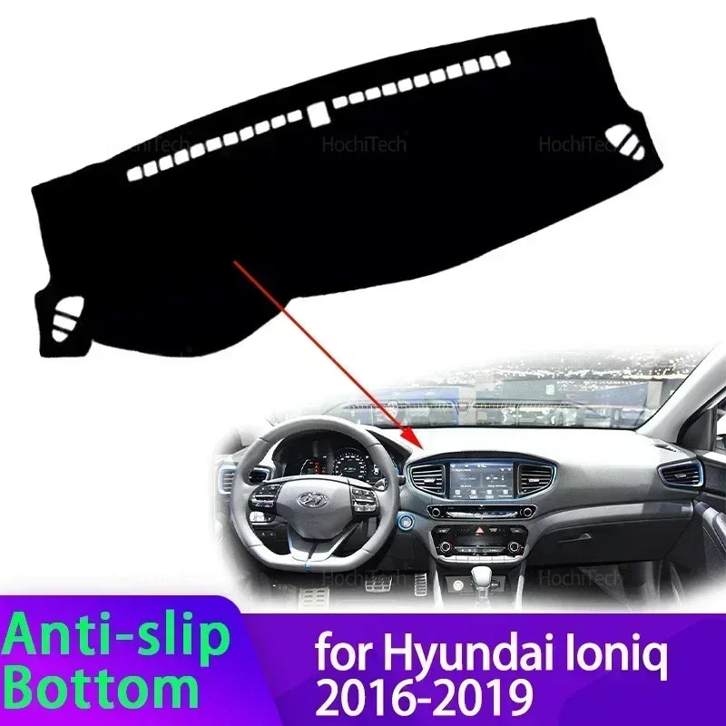 Tappetino per Cruscotto in Poliestere per Hyundai Ioniq 2016-2019 Copertura Parasole
