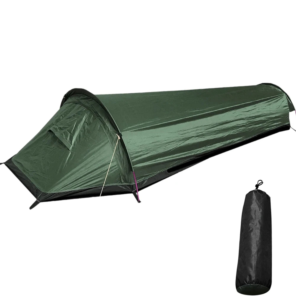 Backpacking Tent &ndash; Ultra-Lightweight Single Person Tent Army green