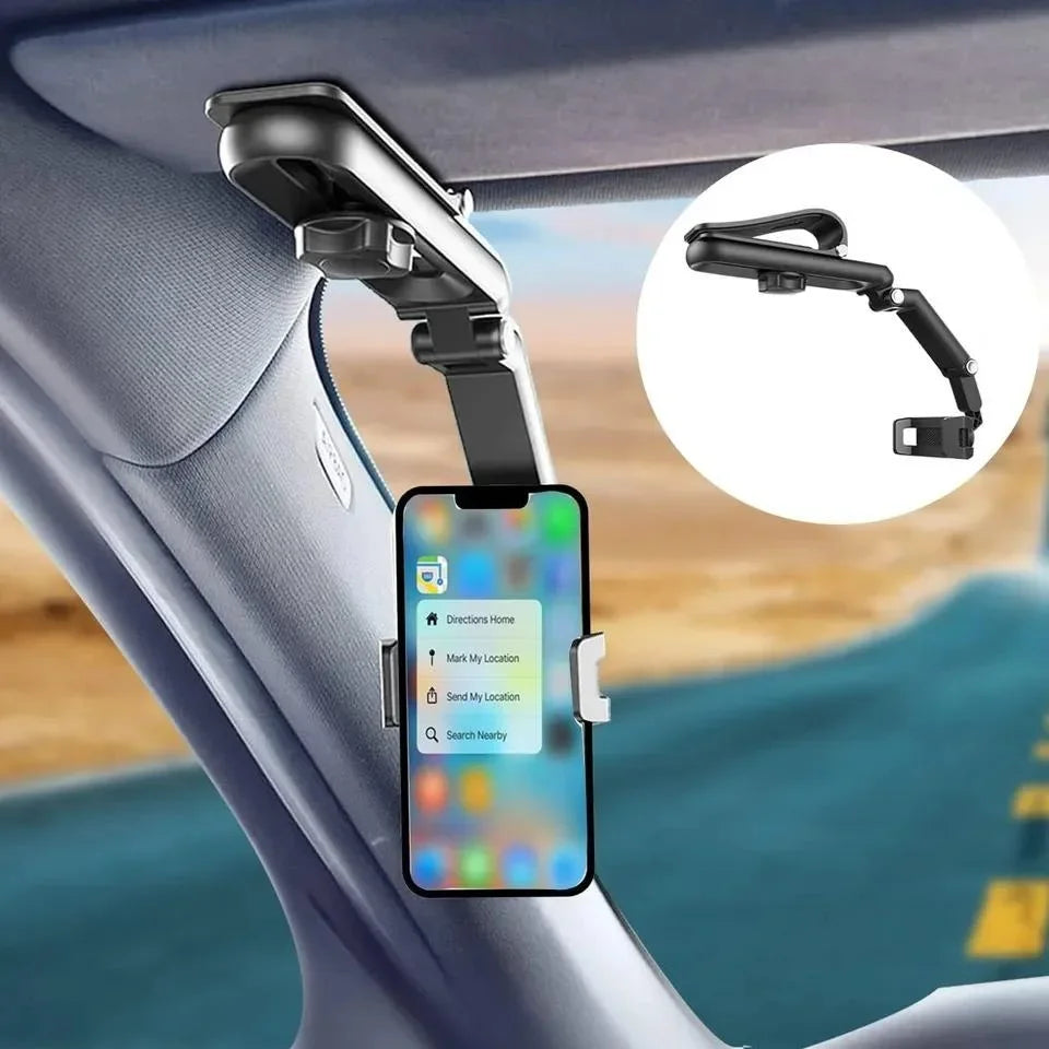 360 Degree Rotatable Car Phone Holder &ndash; Rearview Clip