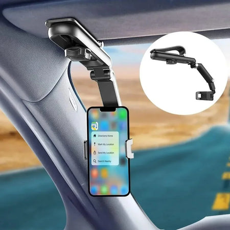 360 Degree Rotatable Car Phone Holder &ndash; Rearview Clip