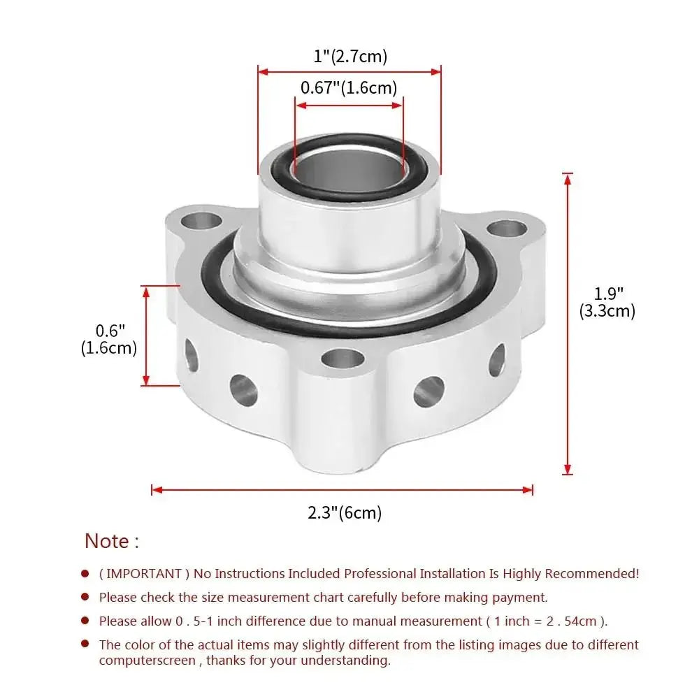 Turbo Engines Turbo BOV Blow Off Valve Dump Adaptor Bolt-On Top Mount For Peugeot BMW Mini Cooper by InterCyprus Trading Ltd