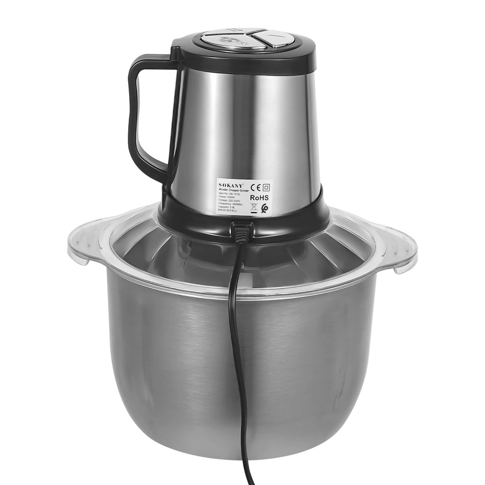 800W 220V Stainless Steel Meat Grinder 4 Blades 3 Gears