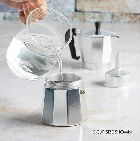 Moka Espresso Coffee Maker Pot - Stovetop Percolator for Caf&eacute; Brewing