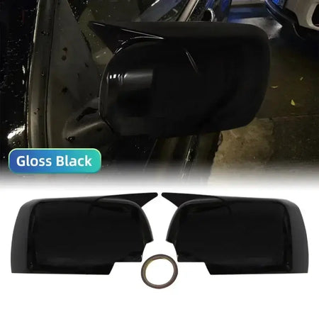 2PCS For BMW X5 E53 1999-2006 Mirror Cap Glossy Black Car Side Rearview Mirror Cap Car Accessories by InterCyprus Trading Ltd