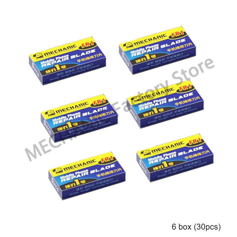 MECHANIC FR1 High Toughness Blades &ndash; Durable Mobile Phone Maintenance Tool Kit FR1x6