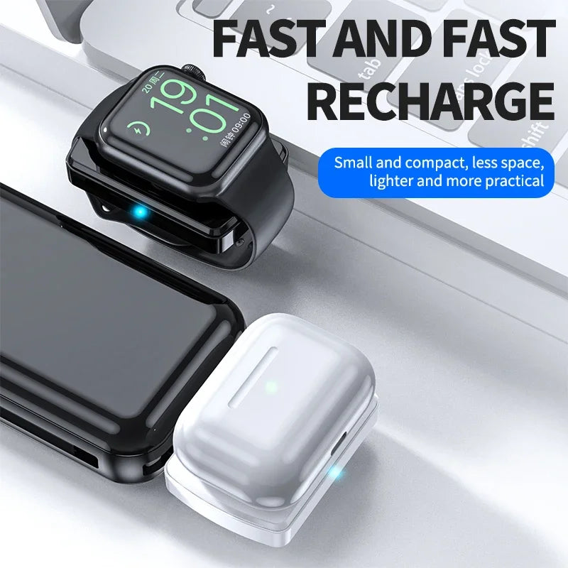 Magnetic Wireless Charger For Apple Watch 2-In-1 &ndash; USB-C