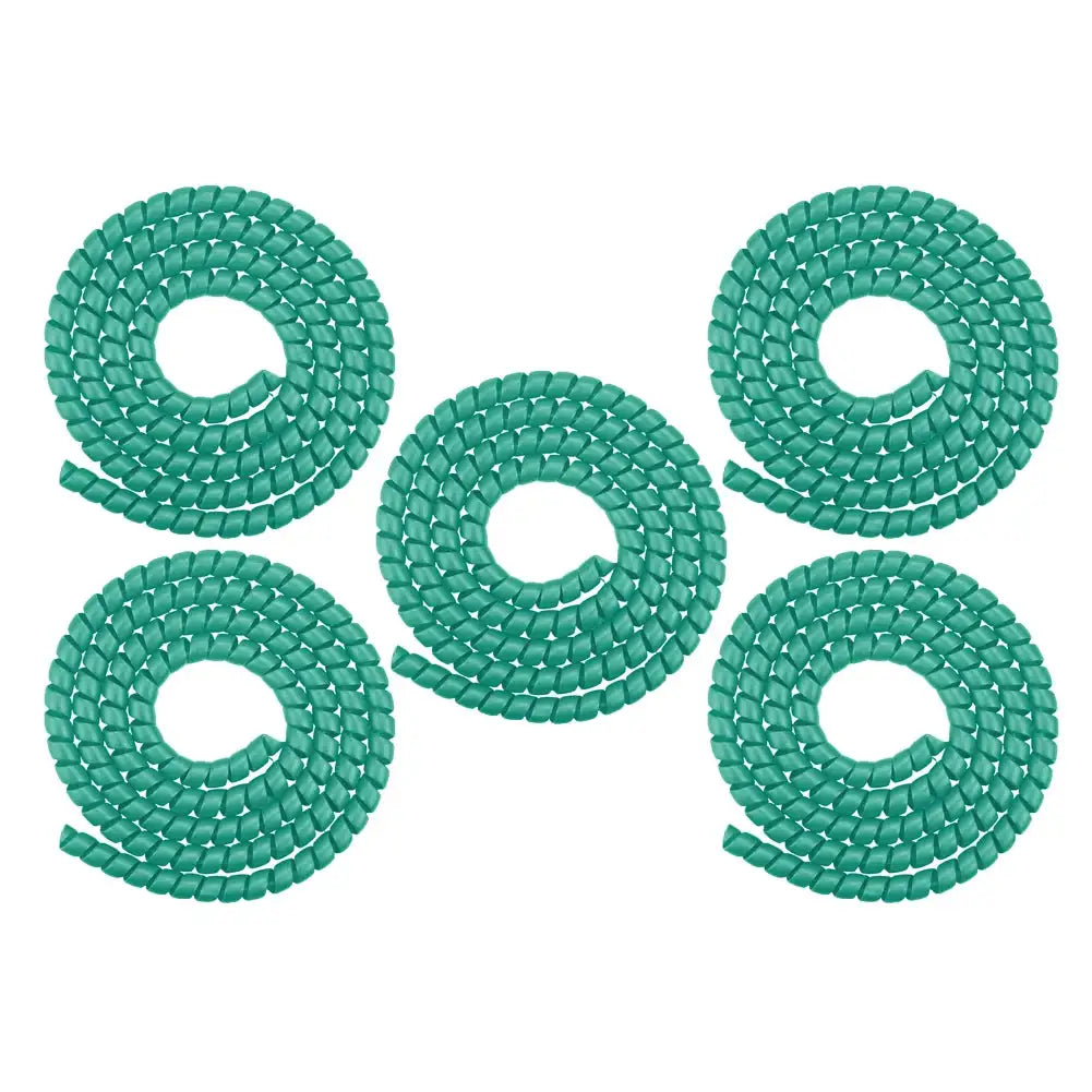 1.3m Spiral Cable Protector For M365 Pro 2 And Bicycles 5Pcs Green
