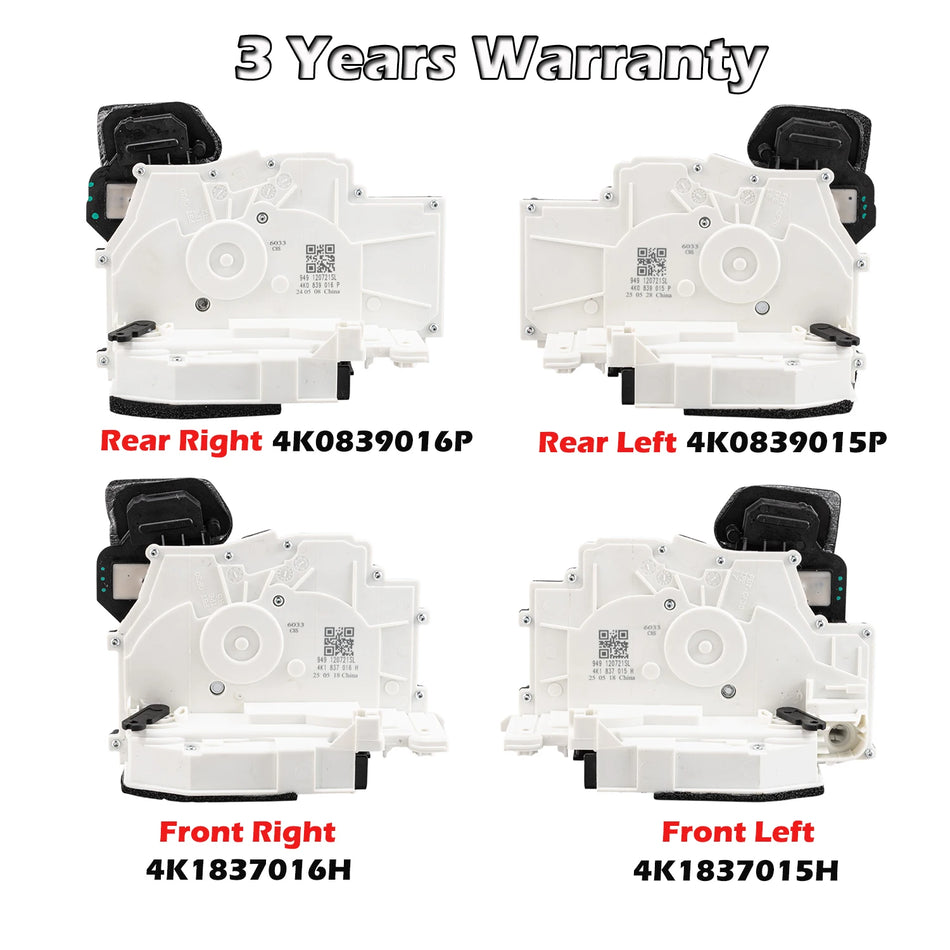 Door Lock Actuators for Audi A6 C8 A7 Q8 Front Rear Left Right Direct Fit Replacement Kit Premium Quality