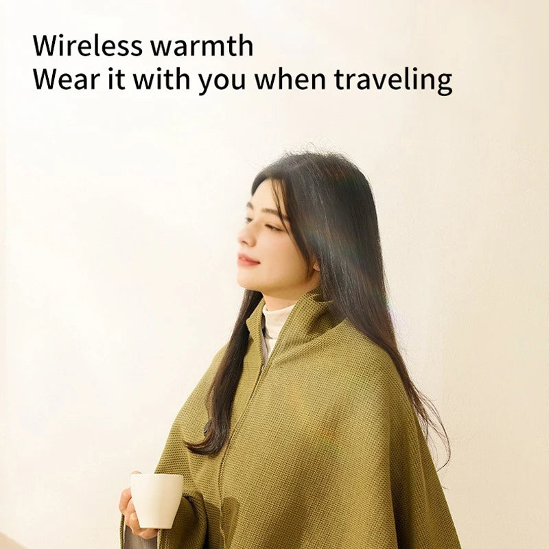 Wearable USB Electric Heated Blanket &ndash; Three Heating Levels