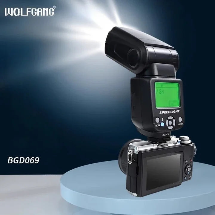 WOLFGANG BGD069 Universal Camera Flash with Multi-Mode &amp; Short Return Time