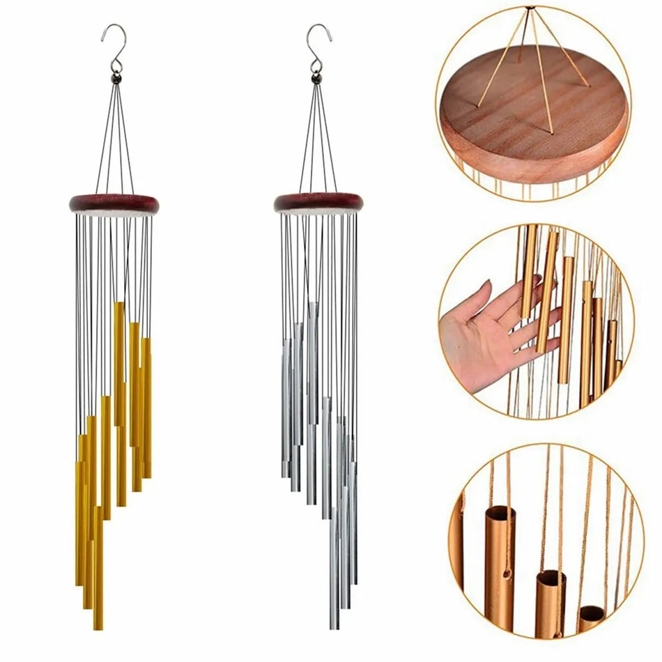 Miwayer 12 Tubes Wind Chimes &ndash; Loud Outdoor Garden Melody