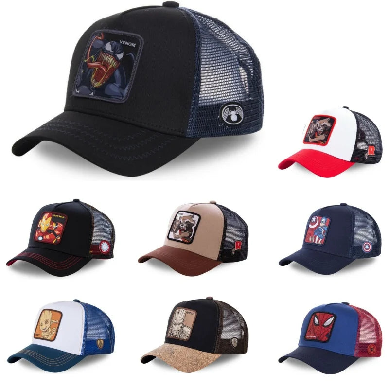 Unisex Anime Snapback Cotton Baseball Cap - Hip Hop Trucker Hat