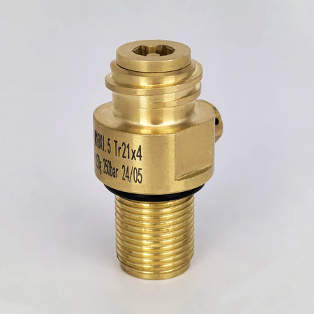 M18x1.5 TR21-4 Soda CO2 Valve Adapter &ndash; ON OFF Valve