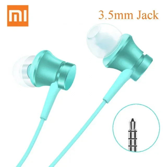 Xiaomi Bass Sound Wired In-ear Earphones with Mic HiFi for Android Blue