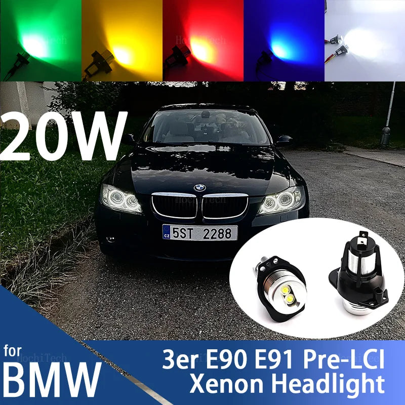 Luces de Correr LED Angel Eye Multicolor Para BMW E90 E91