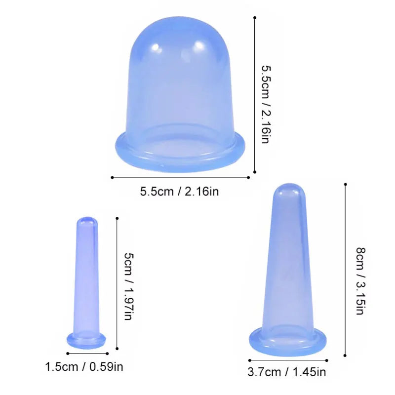 Silicone Facial Massage Cupping Set &ndash; Anti Cellulite