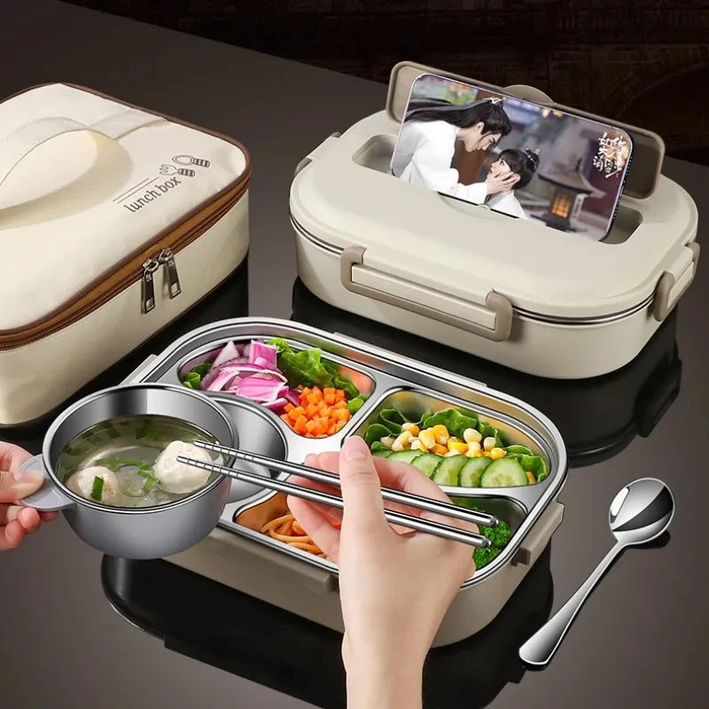304 Stainless Steel Insulated Lunch Box &ndash; Microwave Safe