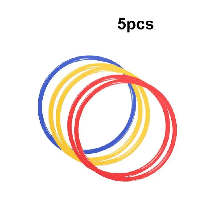 Durable Agility Training Rings - Set of 5 for Speed and Skill Development 5pcs 38cm